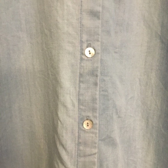 Soft Surroundings Telcel Chambray Button Down Shirt Size XS - Picture 5 of 9
